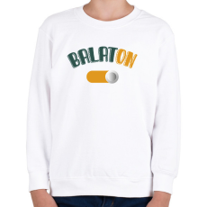 PRINTFASHION BalatON - Gyerek pulóver - Fehér