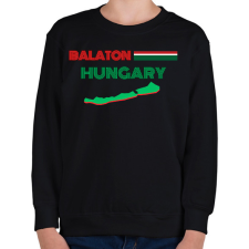 PRINTFASHION Balaton Hungary - Gyerek pulóver - Fekete gyerek pulóver, kardigán