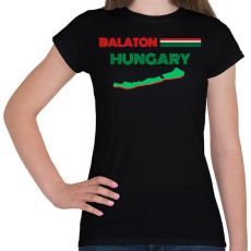 PRINTFASHION Balaton Hungary - Női póló - Fekete