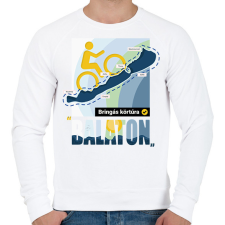 PRINTFASHION Balaton körbetekerés - Férfi pulóver - Fehér férfi pulóver, kardigán