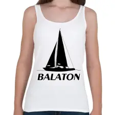 PRINTFASHION balaton - Női atléta - Fehér női trikó