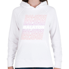 PRINTFASHION Balaton - Női kapucnis pulóver - Fehér női pulóver, kardigán