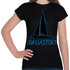 PRINTFASHION balaton - Női póló - Fekete