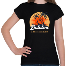 PRINTFASHION BALATON - Női póló - Fekete