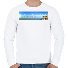 PRINTFASHION Balaton Panoráma  - Férfi pulóver - Fehér férfi pulóver, kardigán