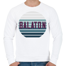 PRINTFASHION Balaton Retro - Férfi pulóver - Fehér férfi pulóver, kardigán