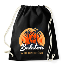 PRINTFASHION BALATON - Sportzsák, Tornazsák - Fekete tornazsák