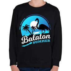 PRINTFASHION Balaton summer - Gyerek pulóver - Fekete