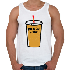 PRINTFASHION BALATONI NYÁR - Férfi atléta - Fehér