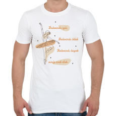 PRINTFASHION Balerinás szív - Férfi póló - Fehér