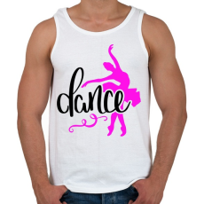 PRINTFASHION Balett táncos - Férfi atléta - Fehér