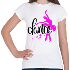 PRINTFASHION Balett táncos - Női póló - Fehér