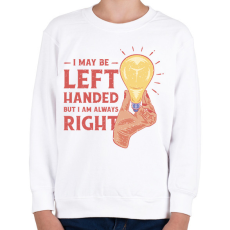 PRINTFASHION Balkezes szlogen - Gyerek pulóver - Fehér