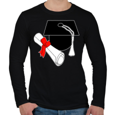 PRINTFASHION Ballagás  - Férfi hosszú ujjú póló - Fekete