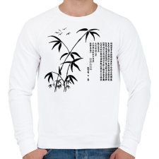 PRINTFASHION bambusz - Férfi pulóver - Fehér férfi pulóver, kardigán