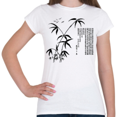 PRINTFASHION bambusz - Női póló - Fehér