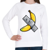 PRINTFASHION Banán művészet - Női pulóver - Fehér