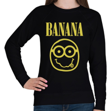 PRINTFASHION Banana - Női pulóver - Fekete női pulóver, kardigán