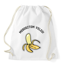 PRINTFASHION BANANA - Sportzsák, Tornazsák - Fehér tornazsák