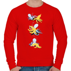 PRINTFASHION Banánparty - Férfi pulóver - Piros