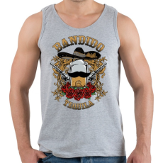 PRINTFASHION Bandita - Férfi atléta - Sport szürke