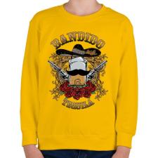 PRINTFASHION Bandita - Gyerek pulóver - Sárga gyerek pulóver, kardigán