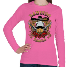 PRINTFASHION Bandita - Női hosszú ujjú póló - Rózsaszín női póló