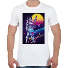 PRINTFASHION Bangalore Retro - Apex Legends - Férfi póló - Fehér