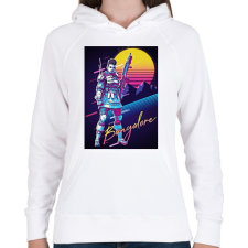 PRINTFASHION Bangalore Retro - Apex Legends - Női kapucnis pulóver - Fehér női pulóver, kardigán