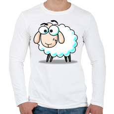 PRINTFASHION Bárány - Férfi hosszú ujjú póló - Fehér