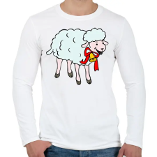 PRINTFASHION Bárány - Férfi hosszú ujjú póló - Fehér férfi póló