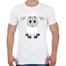 PRINTFASHION Bárány - Férfi póló - Fehér