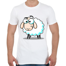 PRINTFASHION Bárány - Férfi póló - Fehér férfi póló