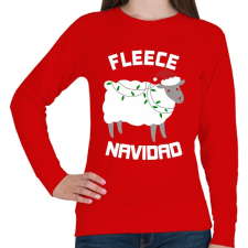 PRINTFASHION Bárányka - Női pulóver - Piros női pulóver, kardigán