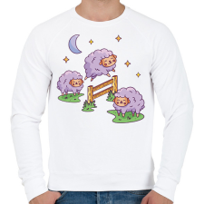 PRINTFASHION Bárányok - Férfi pulóver - Fehér férfi pulóver, kardigán