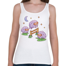 PRINTFASHION Bárányok - Női atléta - Fehér női trikó