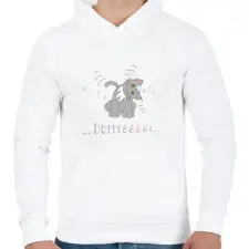 PRINTFASHION Barát - Férfi kapucnis pulóver - Fehér férfi pulóver, kardigán