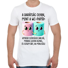 PRINTFASHION Barátok - Férfi póló - Fehér férfi póló