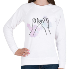 PRINTFASHION Barátok örökké - Női pulóver - Fehér
