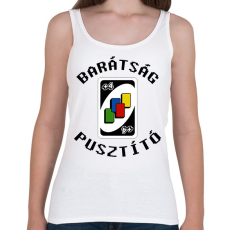 PRINTFASHION Barátság pusztító - Női atléta - Fehér