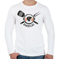 PRINTFASHION Barbecue - Férfi hosszú ujjú póló - Fehér