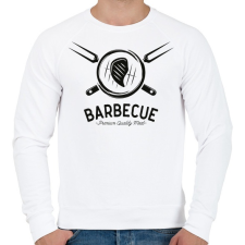 PRINTFASHION Barbecue prémium minőség - Férfi pulóver - Fehér férfi pulóver, kardigán
