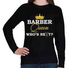 PRINTFASHION Barber Queen - Női pulóver - Fekete