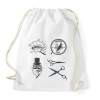 PRINTFASHION barber - Sportzsák, Tornazsák - Fehér