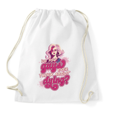 PRINTFASHION Barbie mém - Sportzsák, Tornazsák - Fehér tornazsák