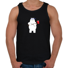 PRINTFASHION barebears_icebear - Férfi atléta - Fekete atléta, trikó