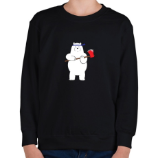 PRINTFASHION barebears_icebear - Gyerek pulóver - Fekete