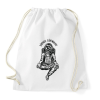 PRINTFASHION Bárhol bármikor- Meditáló űrhajós - Sportzsák, Tornazsák - Fehér