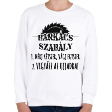 PRINTFASHION Barkács szabály póló - Gyerek pulóver - Fehér gyerek pulóver, kardigán