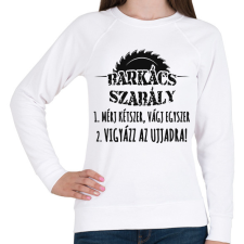 PRINTFASHION Barkács szabály póló - Női pulóver - Fehér női pulóver, kardigán